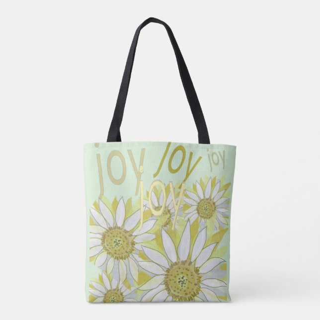 Känn de naturliga Joy Celebrate Flowers Tygkasse (Baksida)