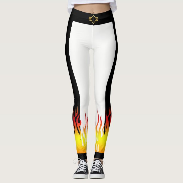 Känn den aeroba utsläckningen av brinnfenan leggings (Framsida)