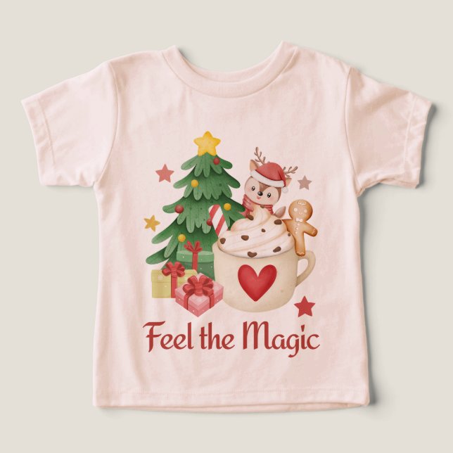 Känn den magiska julen t shirt (Design Framsida)