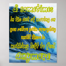 Känn det, men låt det inte förbruka dig poster