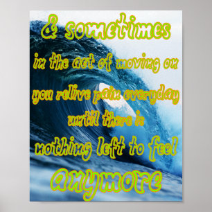 Känn det, men låt det inte förbruka dig poster