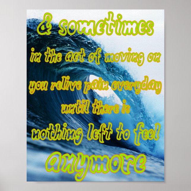 Känn det, men låt det inte förbruka dig poster (Framsidan)