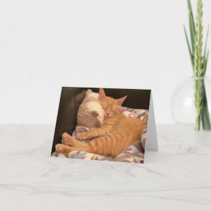 Känn dig bättre om du får Ginger Tiger Kattunge Kort