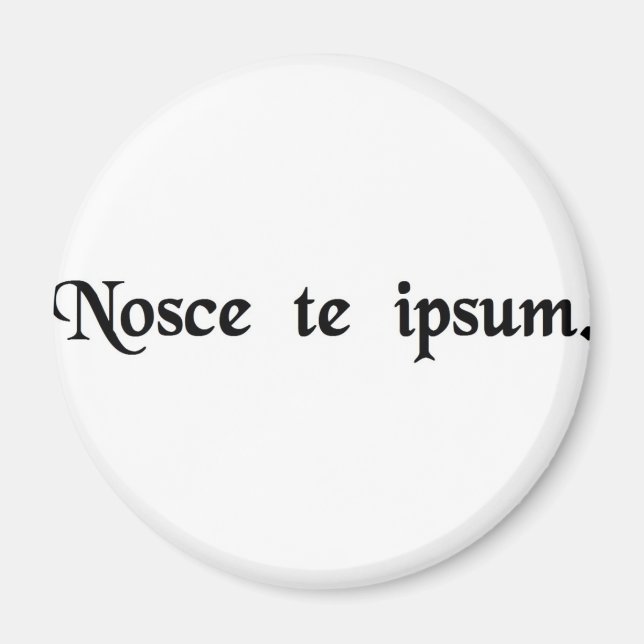 Känn dig själv. magnet (Framsidan)