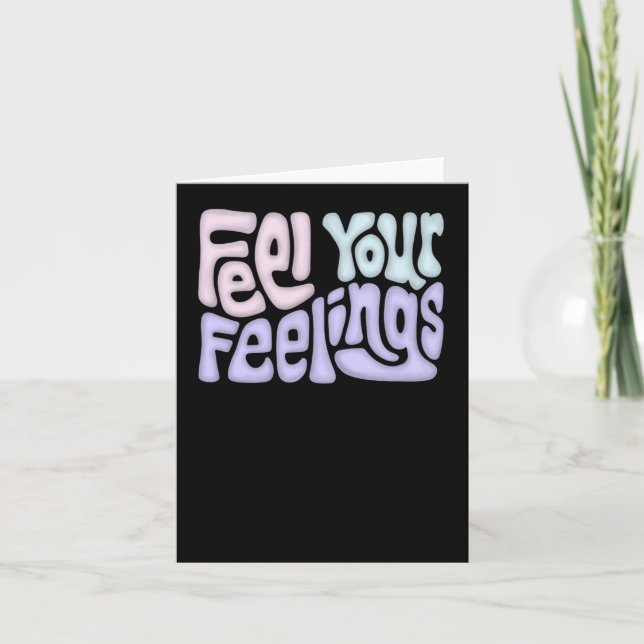 Känn dig som Ord Art Sticker2 Kort (Framsida)