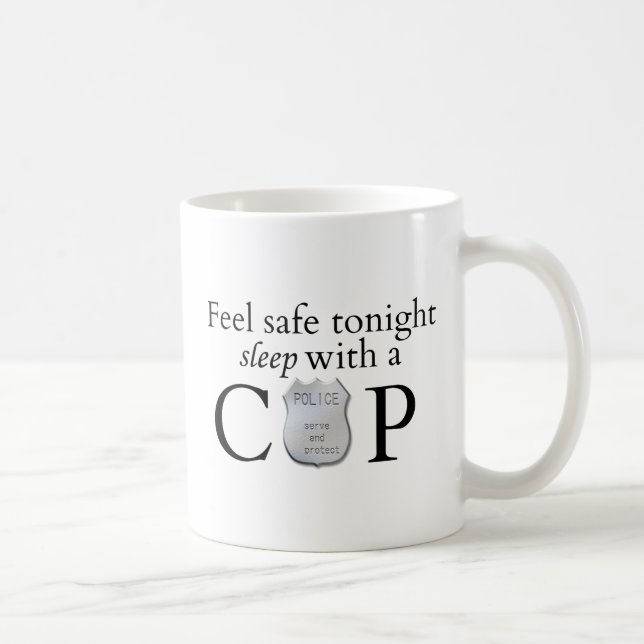 Känn dig trygg ikväll! kaffemugg (Höger)