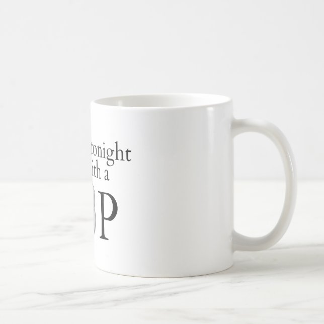 Känn dig trygg ikväll! kaffemugg (Höger)