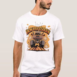 Känn Din Terräng Orange Monstertruck Terrängkörnin T Shirt