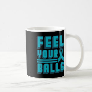Känn din värld Cancerdagen gåva Teal Band Mamma  Kaffemugg