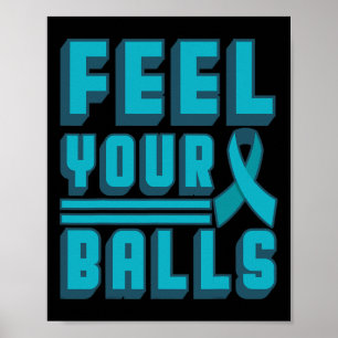 Känn din värld Cancerdagen Present Teal Band Mamma Poster