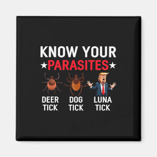 Känn Dina Parasiter Anti-trump Meme Trump Parodi T Magnet