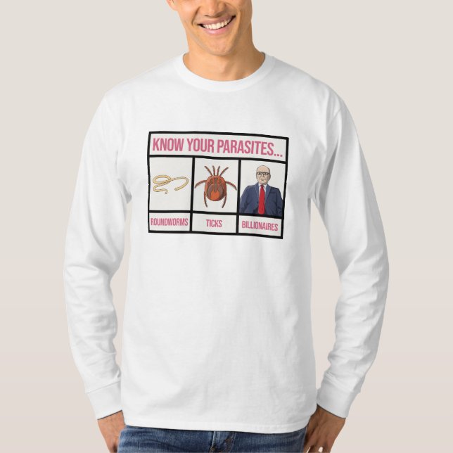 Känn dina parasiter - antifakturaliknande T-Shirt (Framsida)