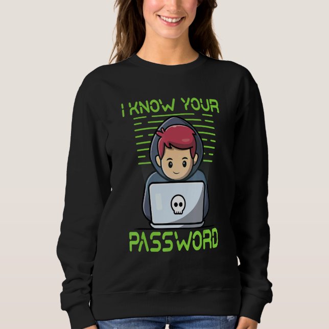 Känn ditt lösenord t shirt (Framsida)