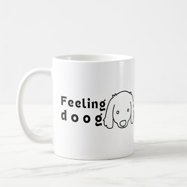 Känn doog ( bra ) för hund älskare. kaffemugg (Vänster)