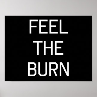 Känn efterbränningen poster