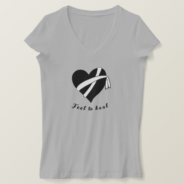 Känn för Heal T-Shirt (Design framsida)