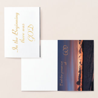 Känn förekomsten av GOD Folierat Kort