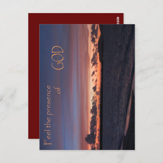 Känn förekomsten av GOD Vykort