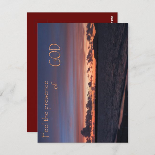 Känn förekomsten av GOD Vykort (Fram/baksida)