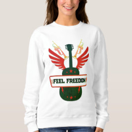 Känn Freedom Sweatshirt | Fri kvinnlig Cotton-P T Shirt