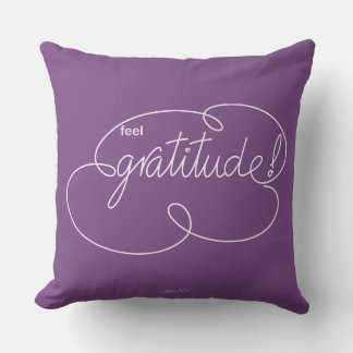 Känn GRATITUDE - djärvt Cloud S - W Kudde