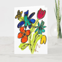 Känn Groovy Blank Card Tack Kort