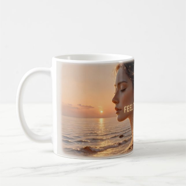 Känn Guld Golden Hour Gudinnan Kaffe Mugg (Vänster)