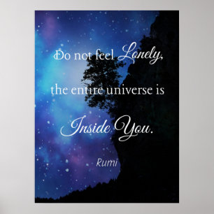 Känn inte ensam (rumsoffert) Poster