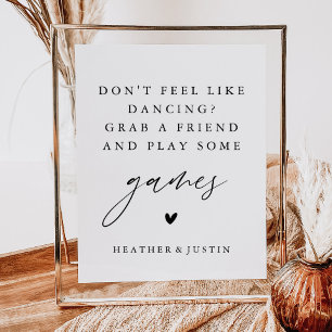 Känn inte som att dansa, spela upp spelsignatur poster