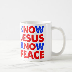 Känn Jesus Känn Fred Kristallmugg Kaffemugg