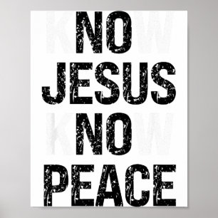 Känn Jesus Känn Fred Kristna Vibrationer Poster