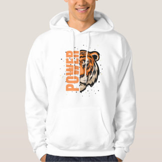 Känn kraften - den djärva tigergrafik som roterar hoodie