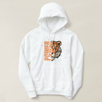 Känn kraften - den djärva tigergrafik som roterar hoodie