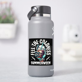 Känn kyla Summerween Skalle Isglass Bubbletea Klistermärken