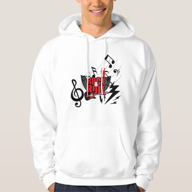 Känn ljudet: Den ultimata Rock & Roll Hoodie (Framsida)