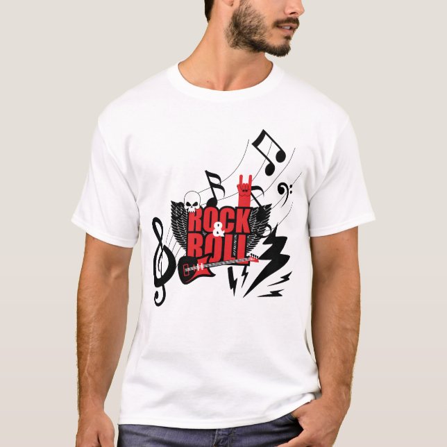 Känn ljudet: Den ultimata Rock & Roll T Shirt (Framsida)