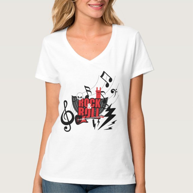 Känn ljudet: Den ultimata Rock & Roll T Shirt (Framsida)