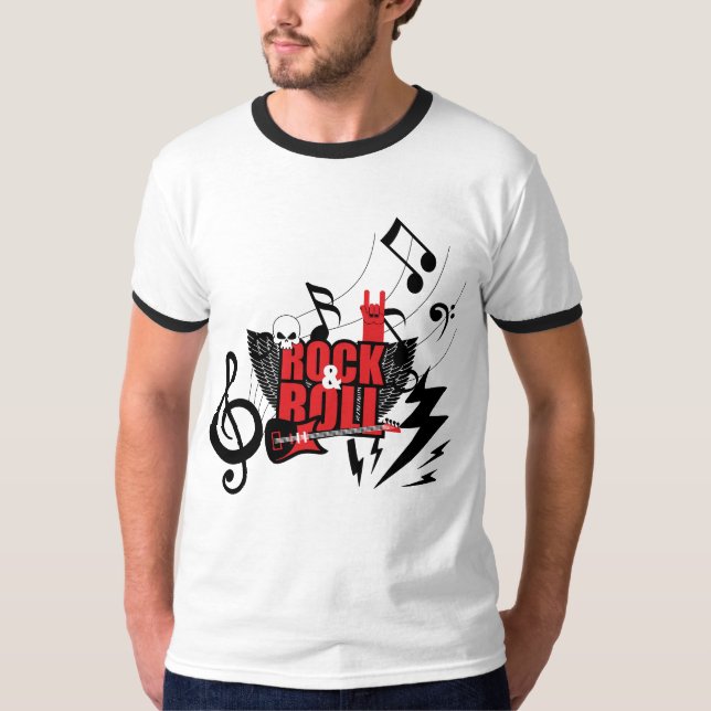 Känn ljudet: Den ultimata Rock & Roll T Shirt (Framsida)