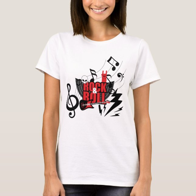 Känn ljudet: Den ultimata Rock & Roll T Shirt (Framsida)