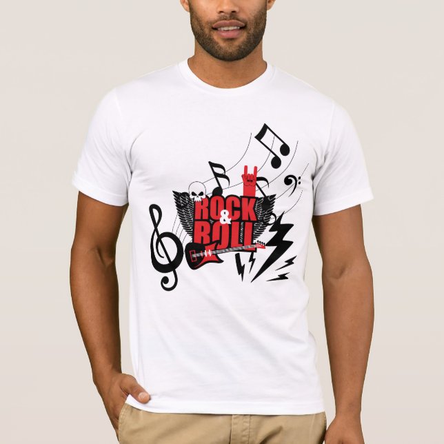 Känn ljudet: Den ultimata Rock & Roll T Shirt (Framsida)