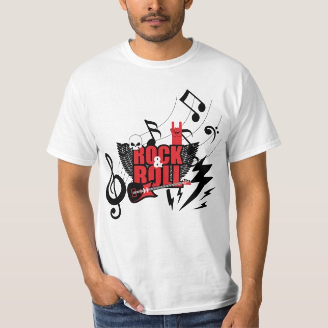 Känn ljudet: Den ultimata Rock & Roll T Shirt (Framsida)