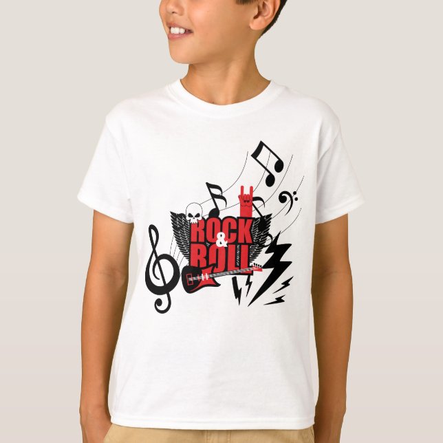 Känn ljudet: Den ultimata Rock & Roll T Shirt (Framsida)