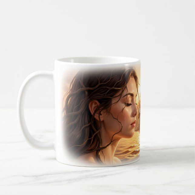 Känn ljuset Gyllene Vatten Mugg (Vänster)