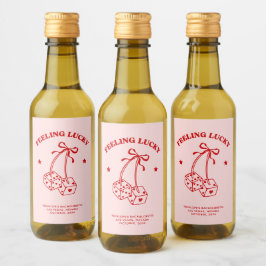 Känn Lucky Bachelorette Mini Vin-märkordsförmån Vinetikett