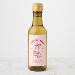 Känn Lucky Bachelorette Mini Vin-märkordsförmån Vinetikett