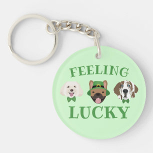 Känn Lucky St patricks day Hund Ansikte