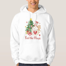 Känn magiska julrenarna hoodie