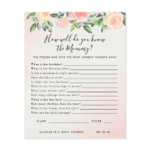 Känn Mamma | Baby Shower Lek