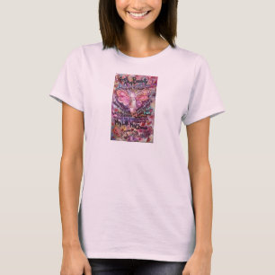 Känn min skönhet Rosa Cancer Angel Tee