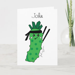 Känn min smärta Kawaii Wasabi-teckenmatsoffert Kort